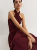 Anna | Elegantes Halter-Plissee-Maxikleid