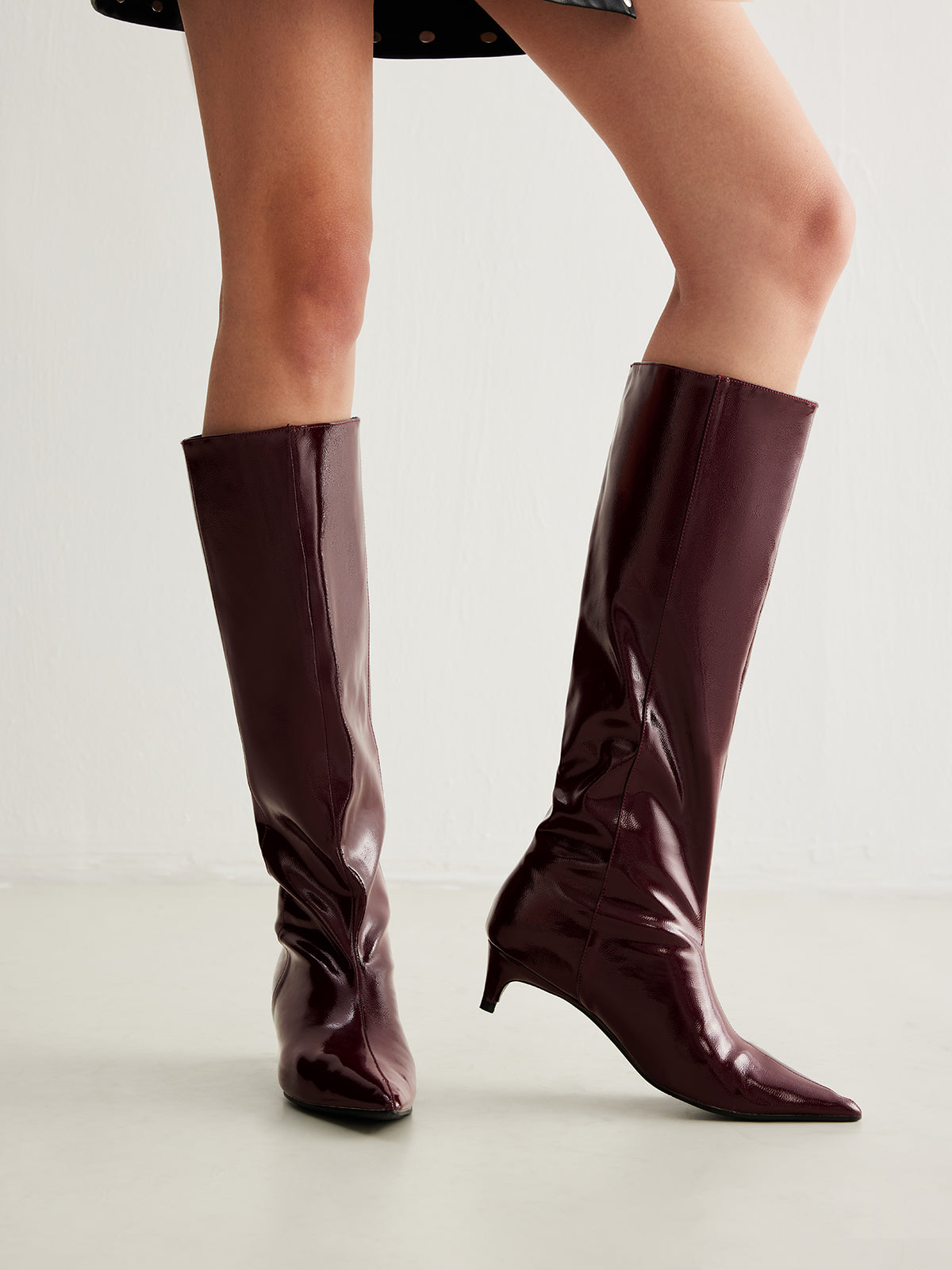 Clara | Elegante spitze Kniehohe Stiefel