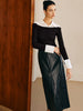 Carla | Elegantes Panel Jersey Slim Top