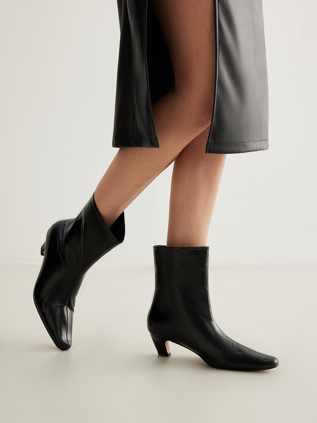 Mia | Elegante Stiefeletten mit quadratischer Zehenpartie