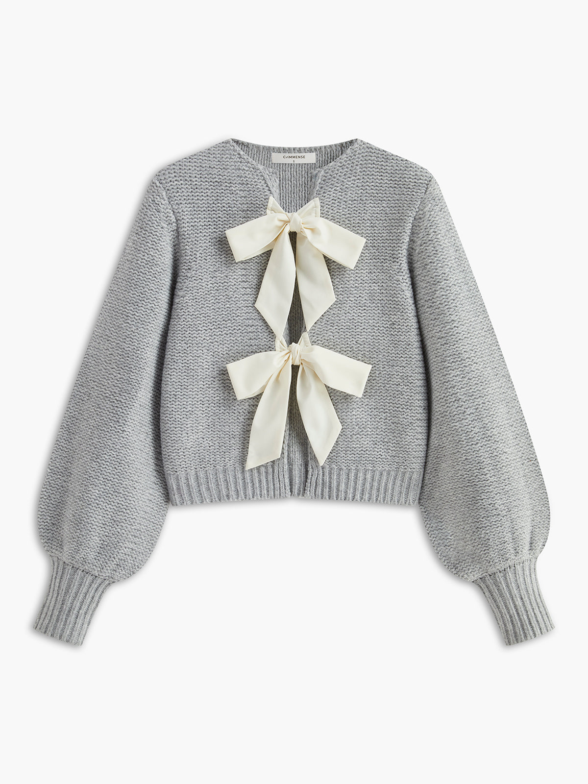 Anna | Romantisches Stricktop mit Schleife