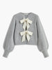 Anna | Romantisches Stricktop mit Schleife