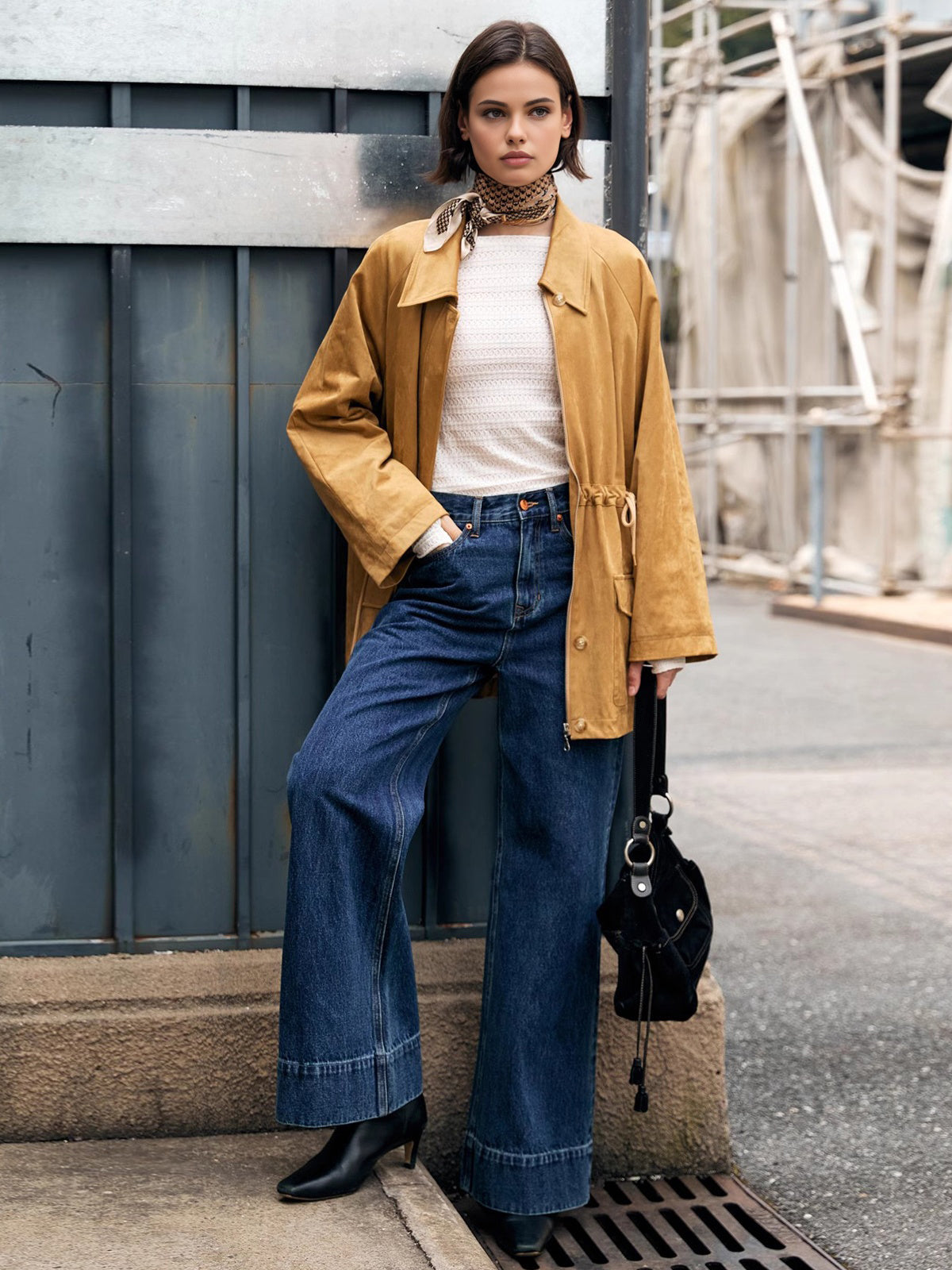 Mia | Minimalistisches Plisseetop mit Fingerloch