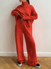 Emilia | Elegantes Rollkragen-Strickhosen-Set