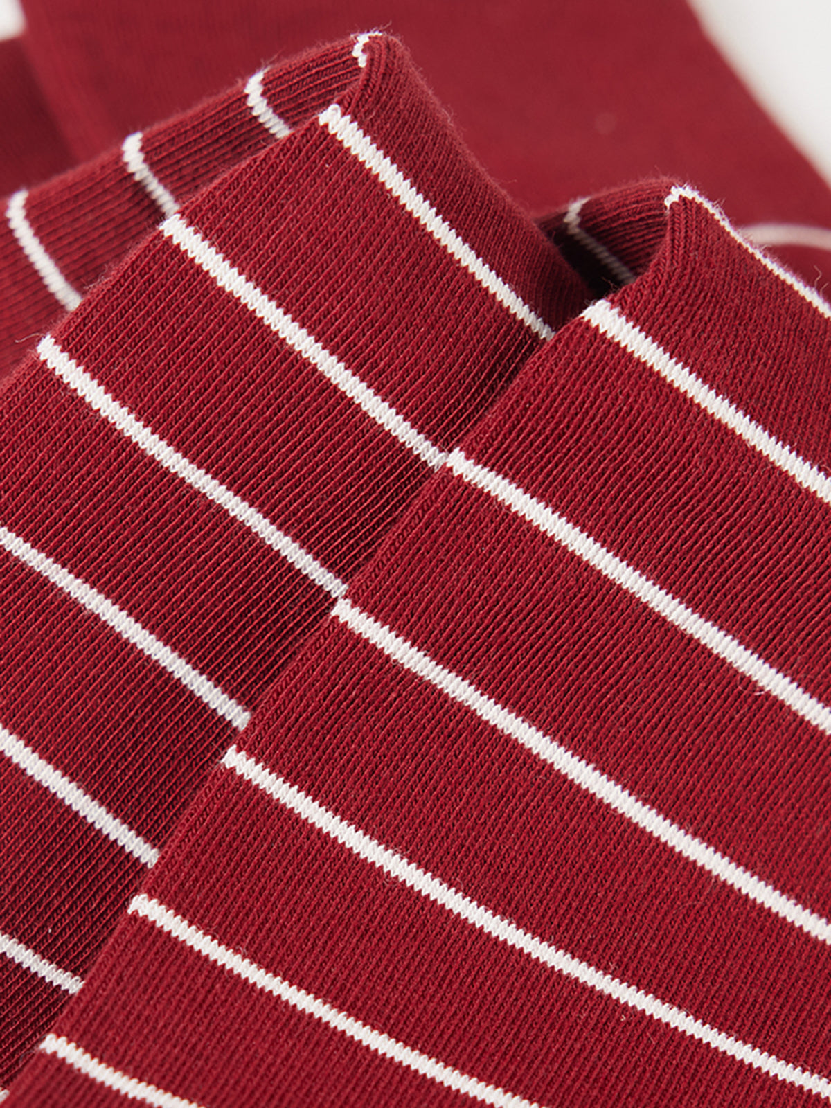 Leni | Kontrastierende Gestreifte Stapelsocken