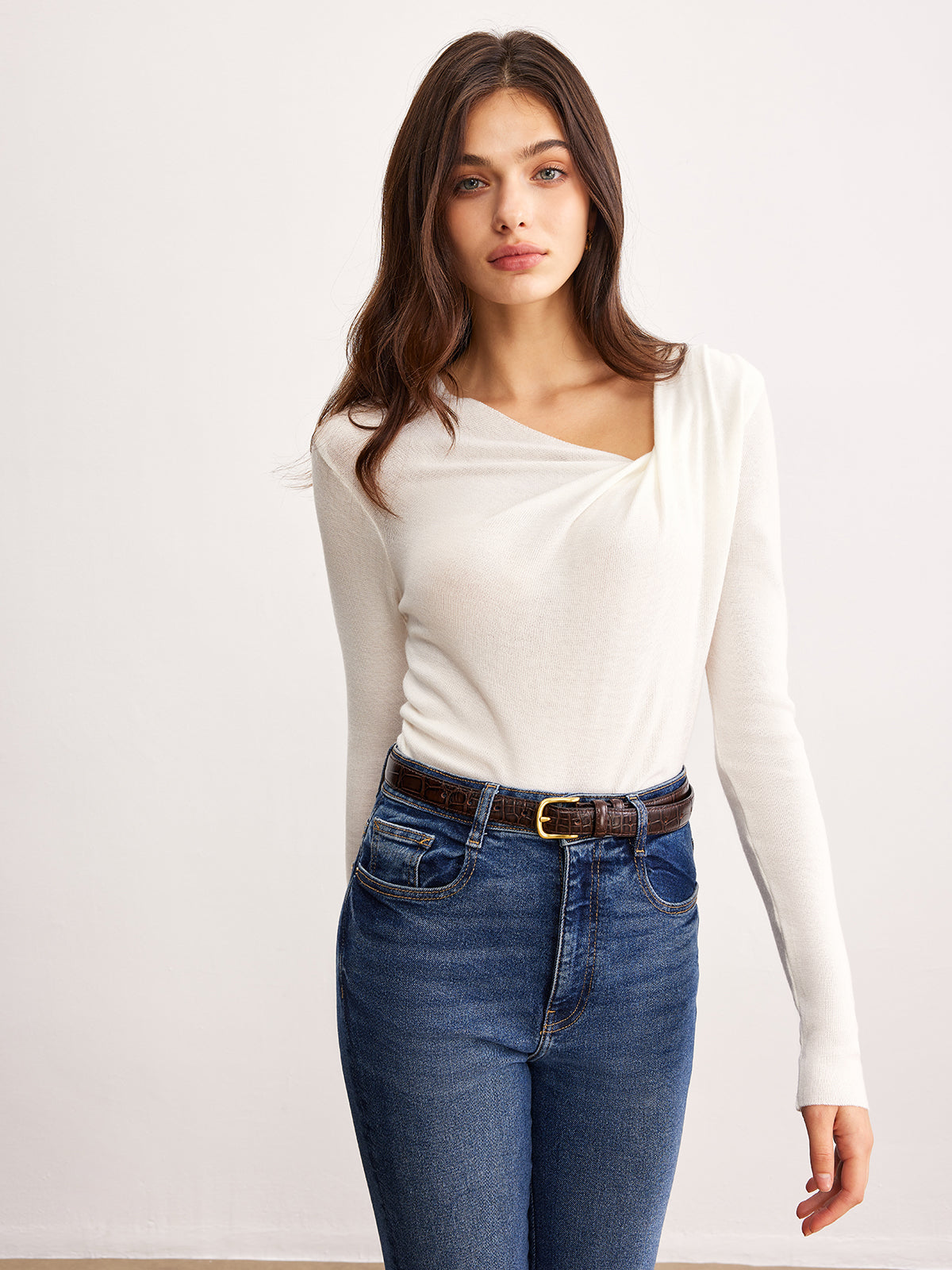 Clara | Eleganter Cold Shoulder Pullover