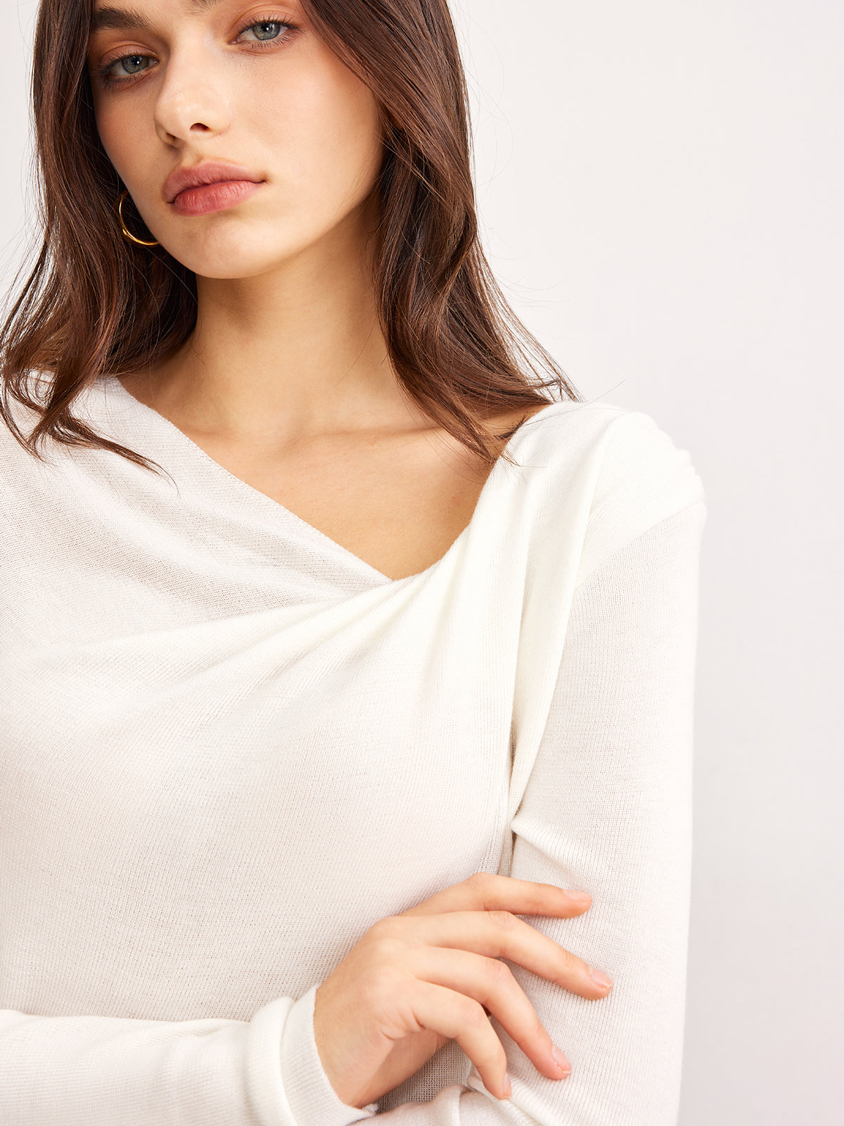 Clara | Eleganter Cold Shoulder Pullover