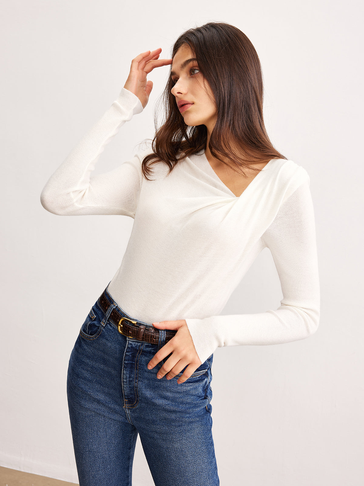 Clara | Eleganter Cold Shoulder Pullover
