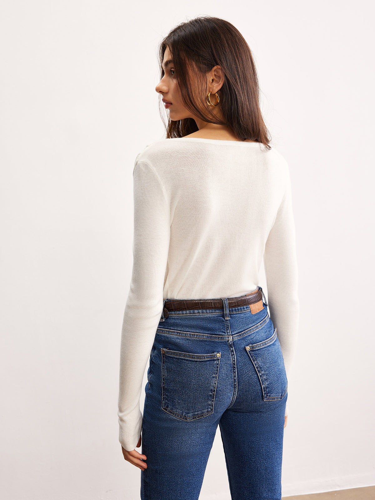 Clara | Eleganter Cold Shoulder Pullover