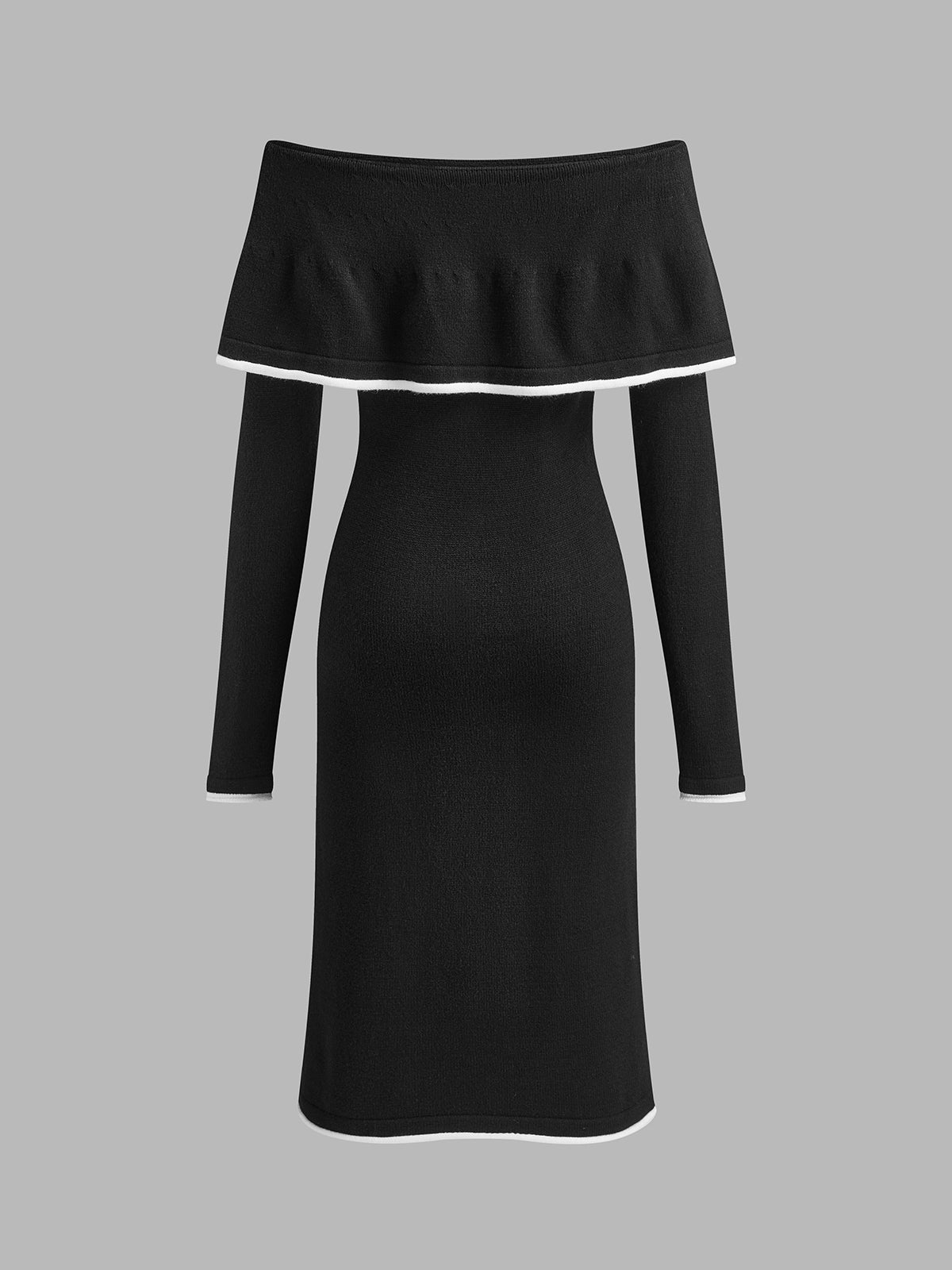 Lena | Elegantes Kalt-Schulter-Pulloverkleid