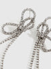 Bezaubernde Eleganz | Rhinestone Bow Tassel Ohrringe