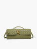 Clara | Zwei-Wege Woven Flap Clutch Schultertasche