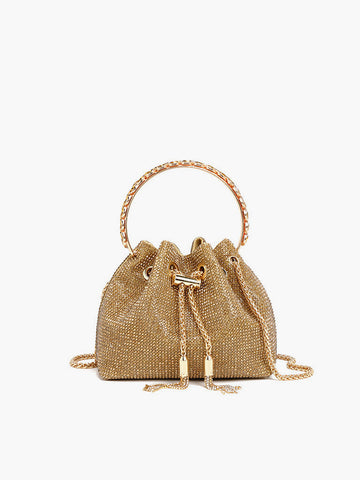 Laura | Glänzende Kristall-Handtasche