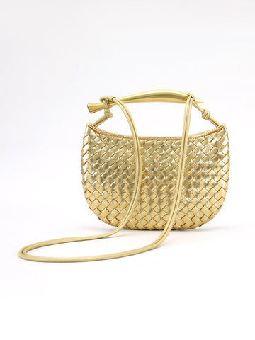 Sarah | Metallisch Geflochtene Tasche