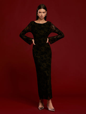 Lara | Rückfreies Samtkleid