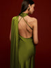 Anna | Asymmetrisches rückenfreies Satin-Kleid