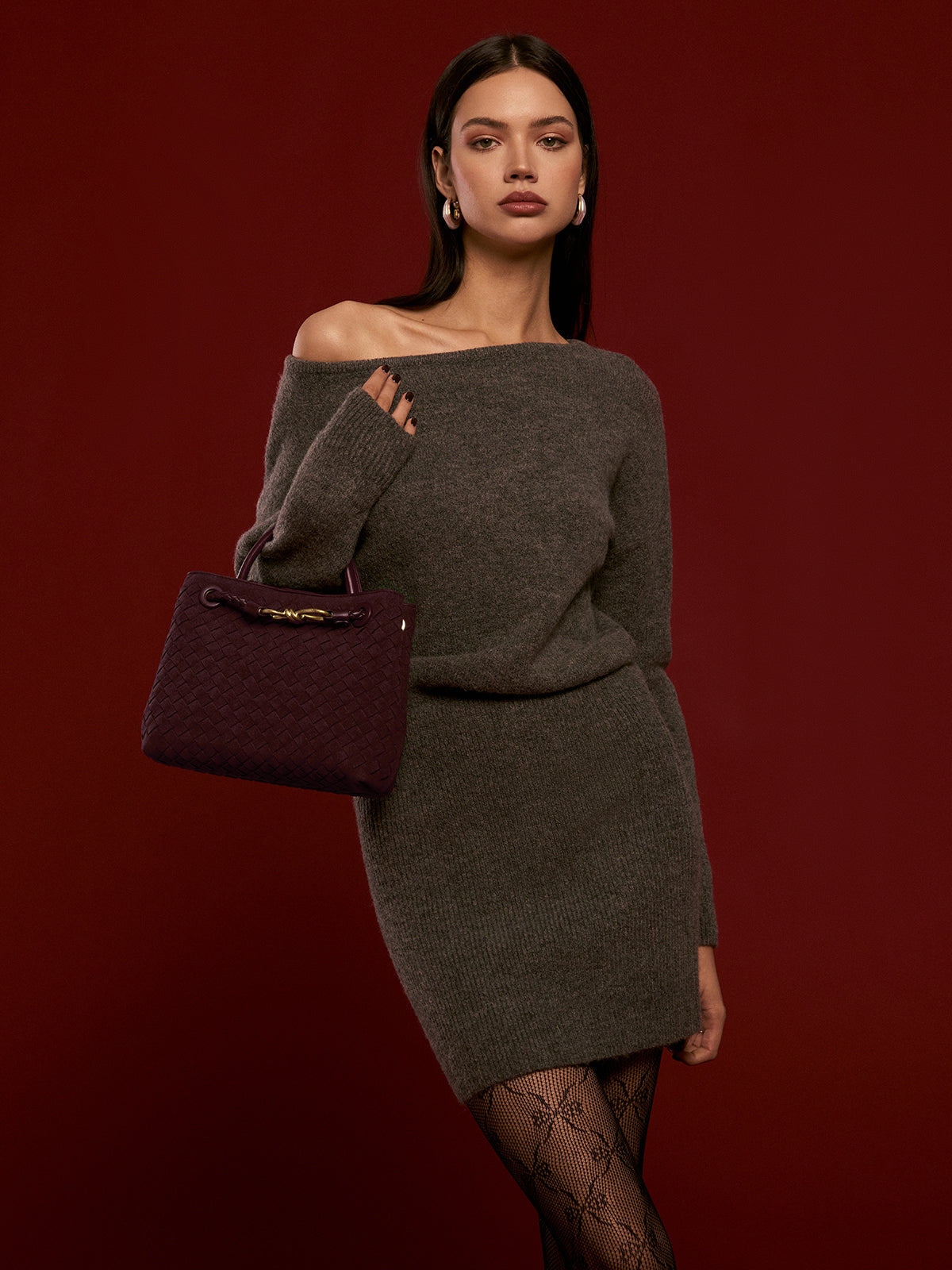 Verena | Elegante Wildleder Woven Tote Bag