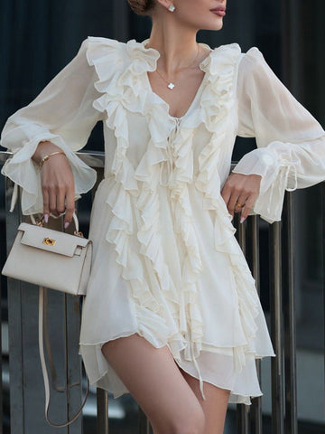 Romina | Romantisches Rüschenshiffon-Kleid
