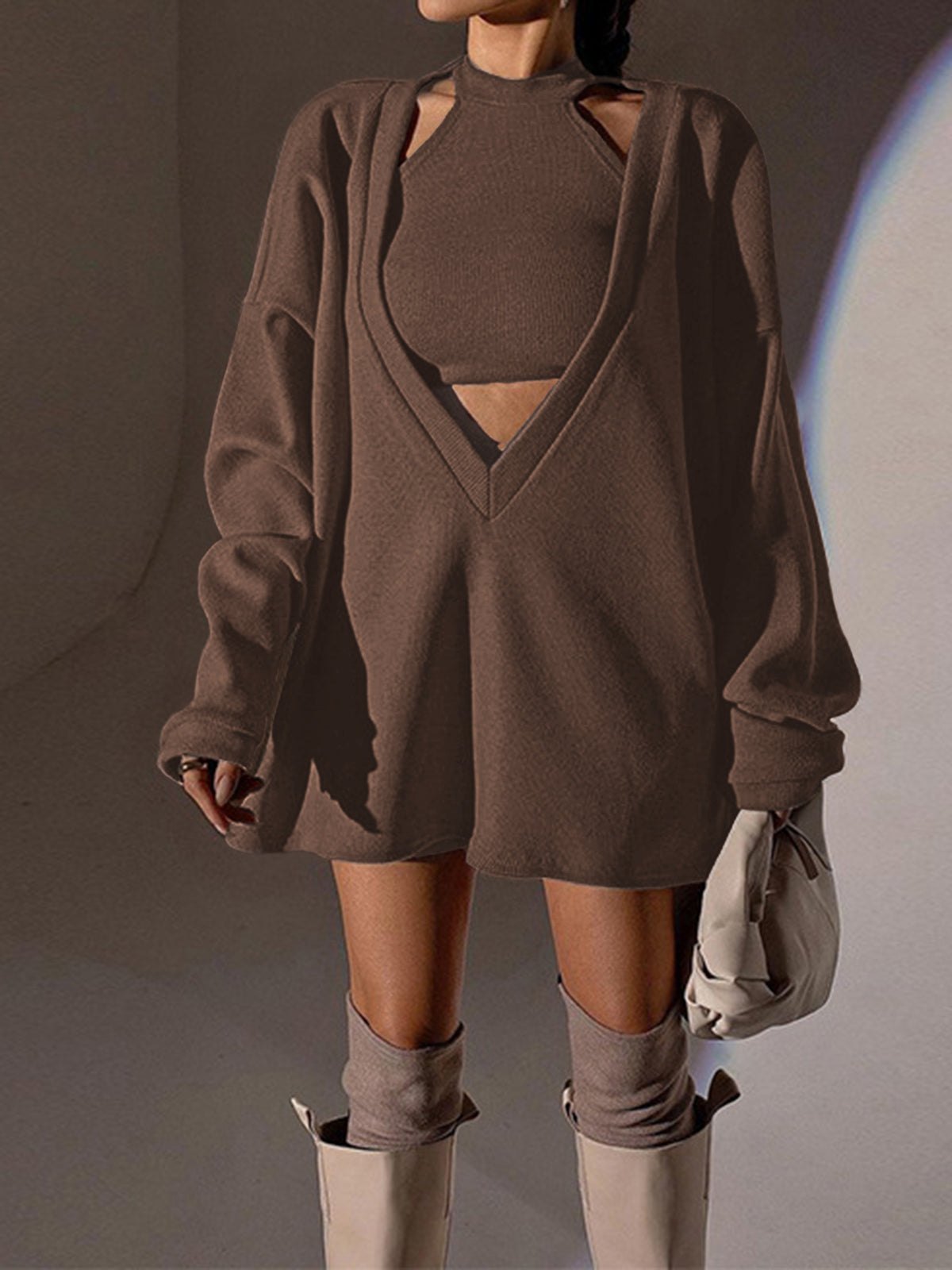 Max | Rippstrick Pullover mit Weste