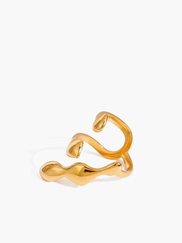 Adrian | Adaptable open ring made of titanium steel