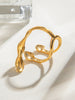 Adrian | Adaptable open ring made of titanium steel