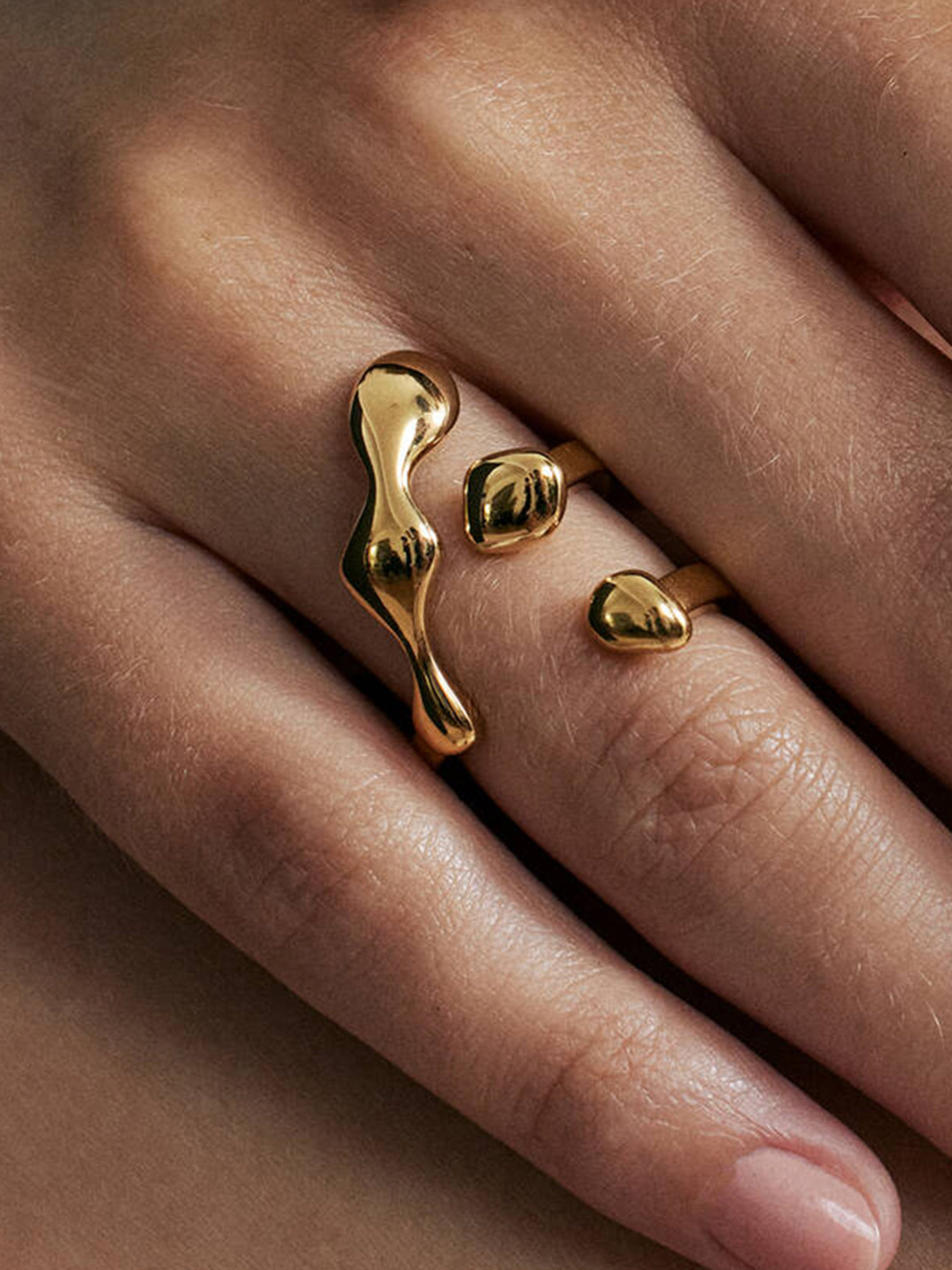 Adrian | Adaptable open ring made of titanium steel