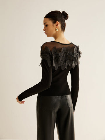 Clara | Romantische Bluse mit floralem Design