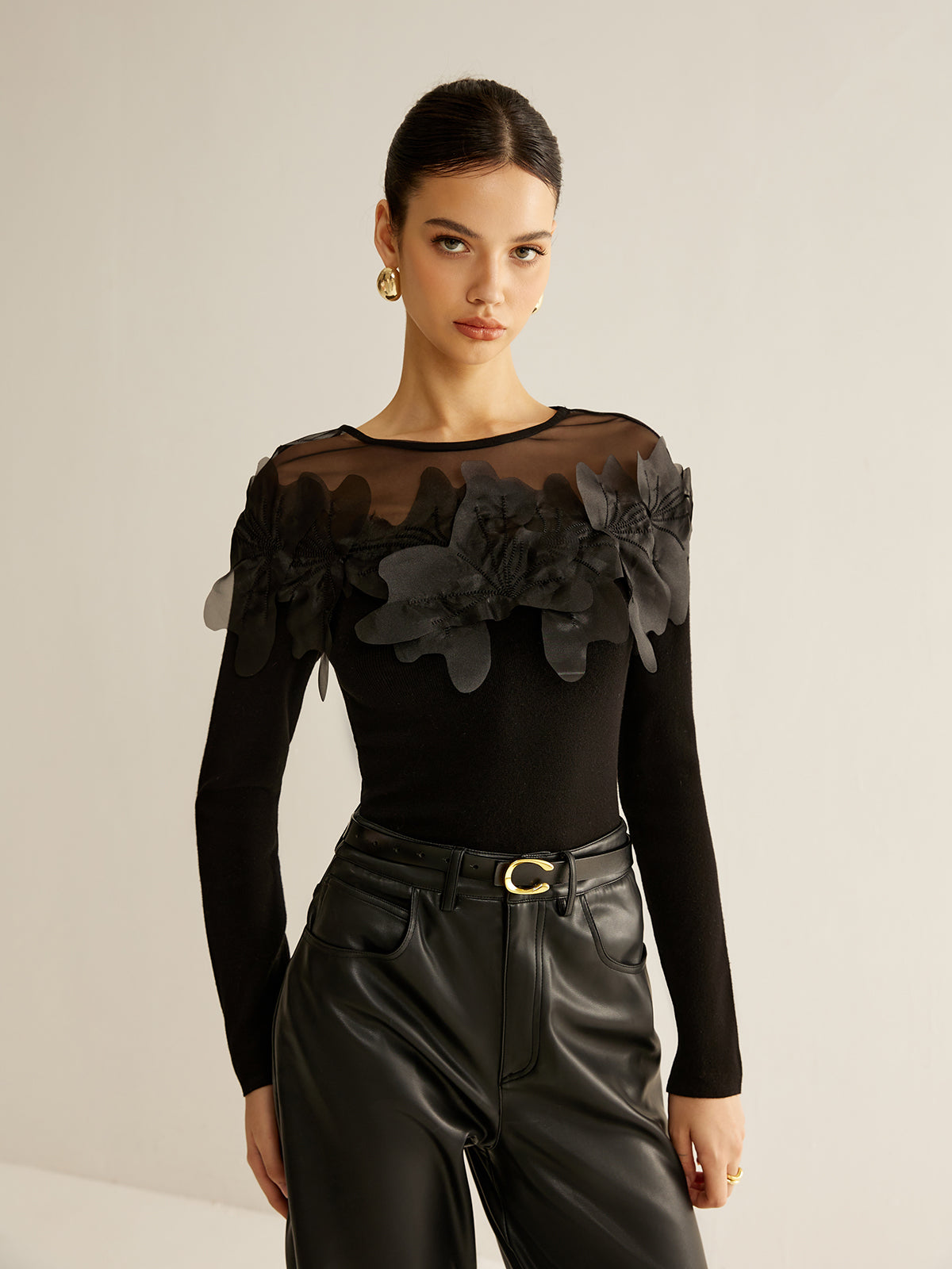 Clara | Romantische Bluse mit floralem Design