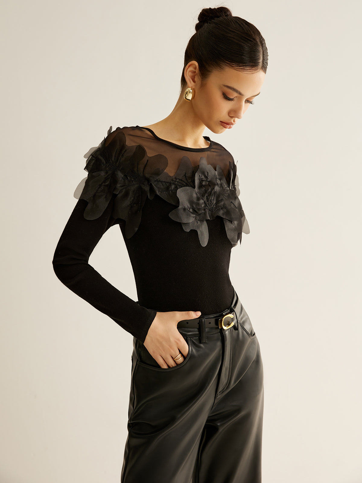 Clara | Romantische Bluse mit floralem Design