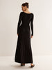 Clara | Elegantes Strickkleid mit floralem Dekor