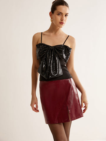 Mia | Glitzerndes Pailletten-Top