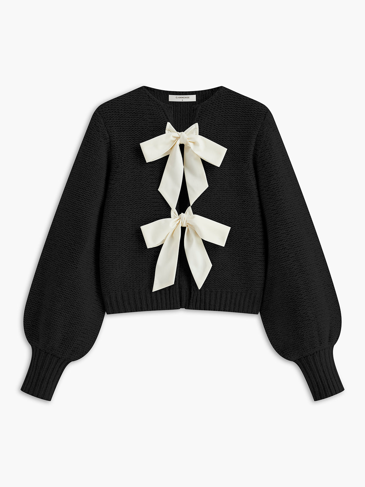 Anna | Romantisches Stricktop mit Schleife