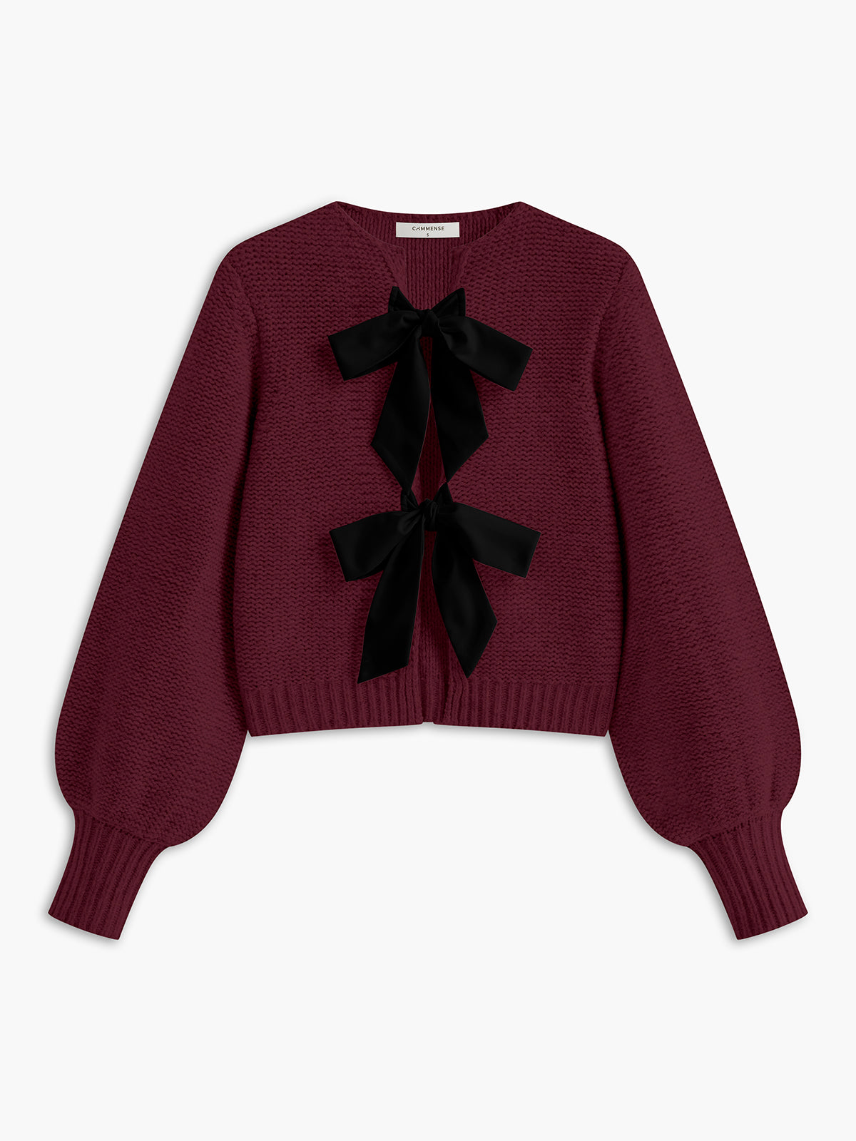 Anna | Romantisches Stricktop mit Schleife