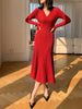 Clara | Elegantes V-Ausschnitt-Plisseekleid
