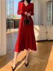 Clara | Elegantes V-Ausschnitt-Plisseekleid