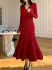 Clara | Elegantes V-Ausschnitt-Plisseekleid