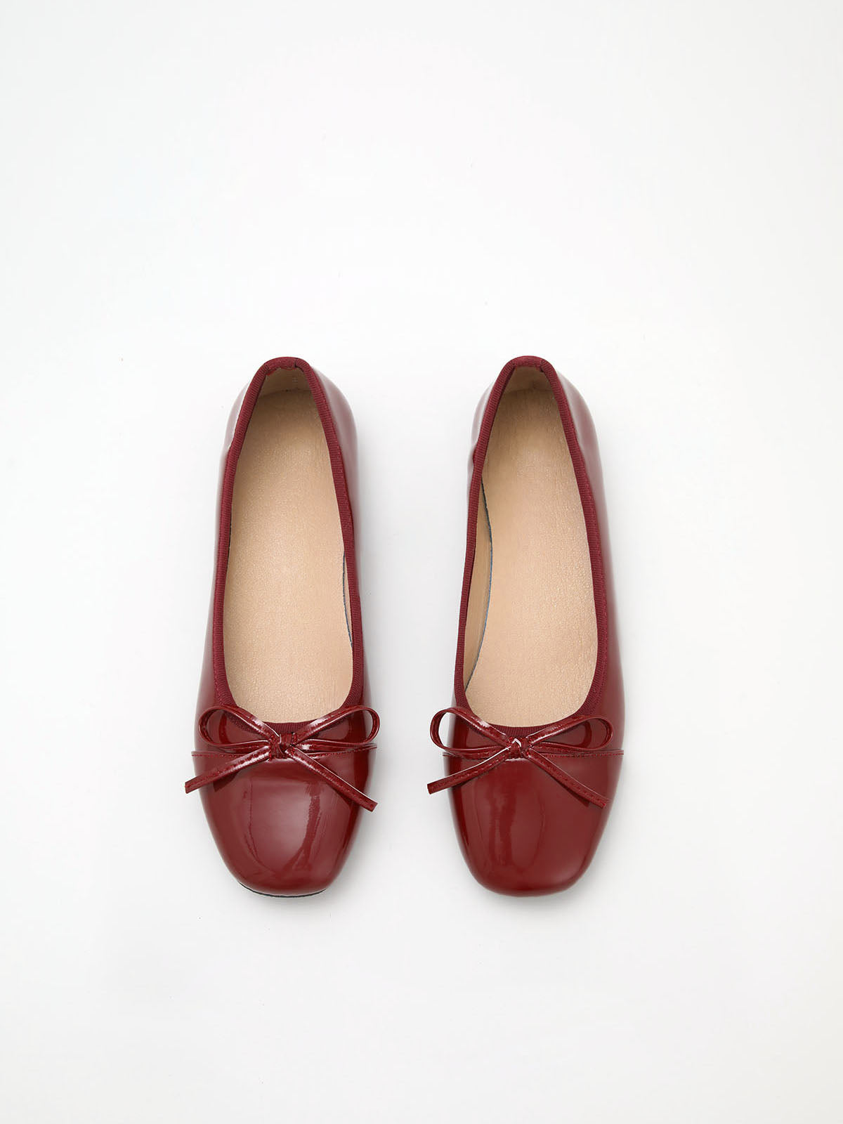 Lena | Elegante Ballett Mary Jane Flats mit Schleifen-Dekor