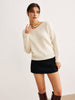 Lena | Schlichtes Stricktop mit Knoten-Design