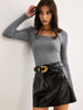 Lena | Modisches 2-in-1 Slim Strickoberteil