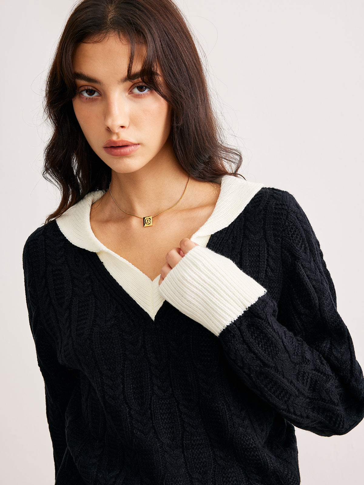 Leonie | Trendiger V-Ausschnitt Twist-Pullover