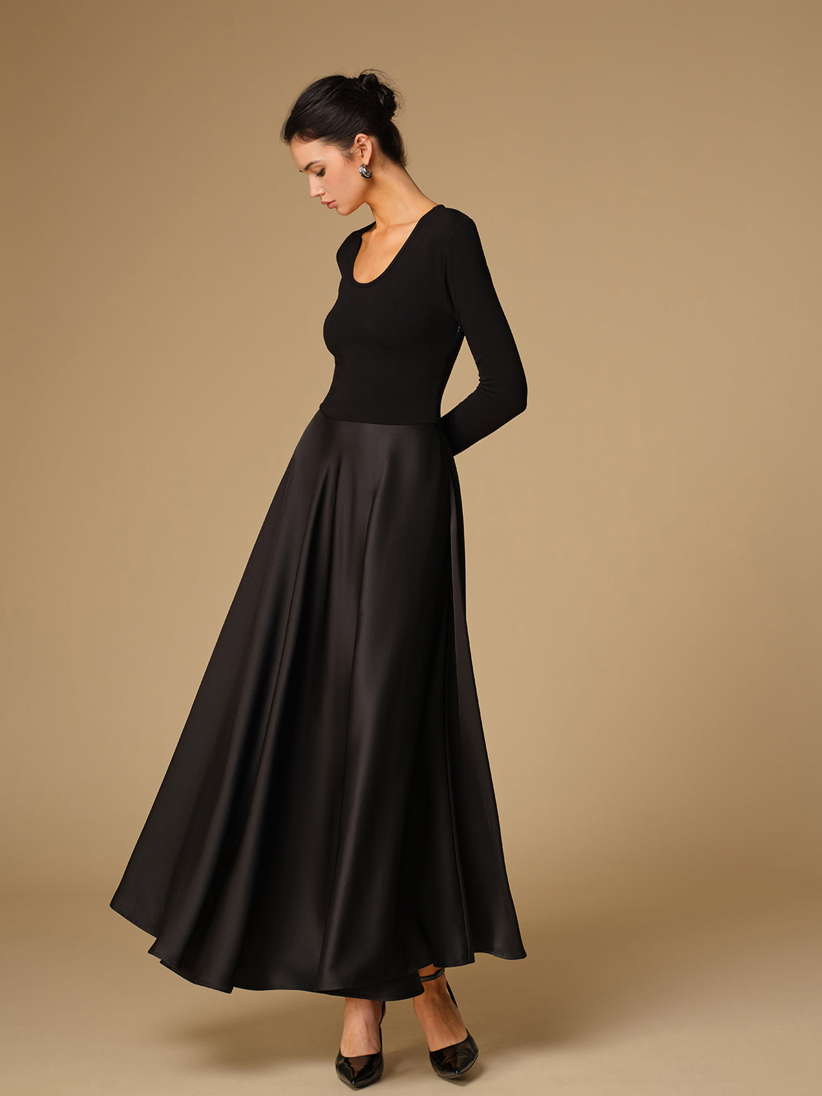 Sophia | Elegantes Maxikleid aus Satin