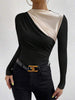 Lara | Stilvolles Farbblock Langarm-T-Shirt