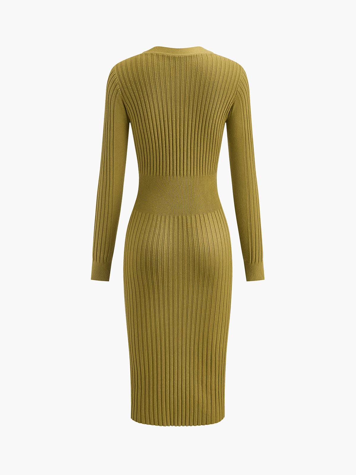 Mira | Elegantes geripptes Midi-Kleid