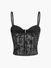Isabella | Blumen-Mesh Struktur-Korsett
