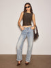 Mia | Elegantes Purl Crop Tank Top