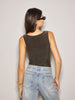 Mia | Elegantes Purl Crop Tank Top