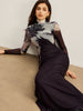 Sophie | Elegantes Maxikleid mit Druck und hohem Kragen