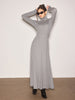 Tanja | Elegantes Longkleid mit Stehkragen