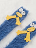 Komfort und Spaß | Cartoon Koralle Samt Mid-Calf Socken