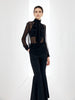Clara | Transparente Chiffon-Bluse mit Schleife